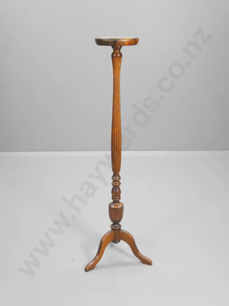 mahogany cab leg jardiniere stand H-1200 Image 1++