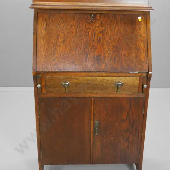 oak drop front writing bureau H-1100 W-690 D-330