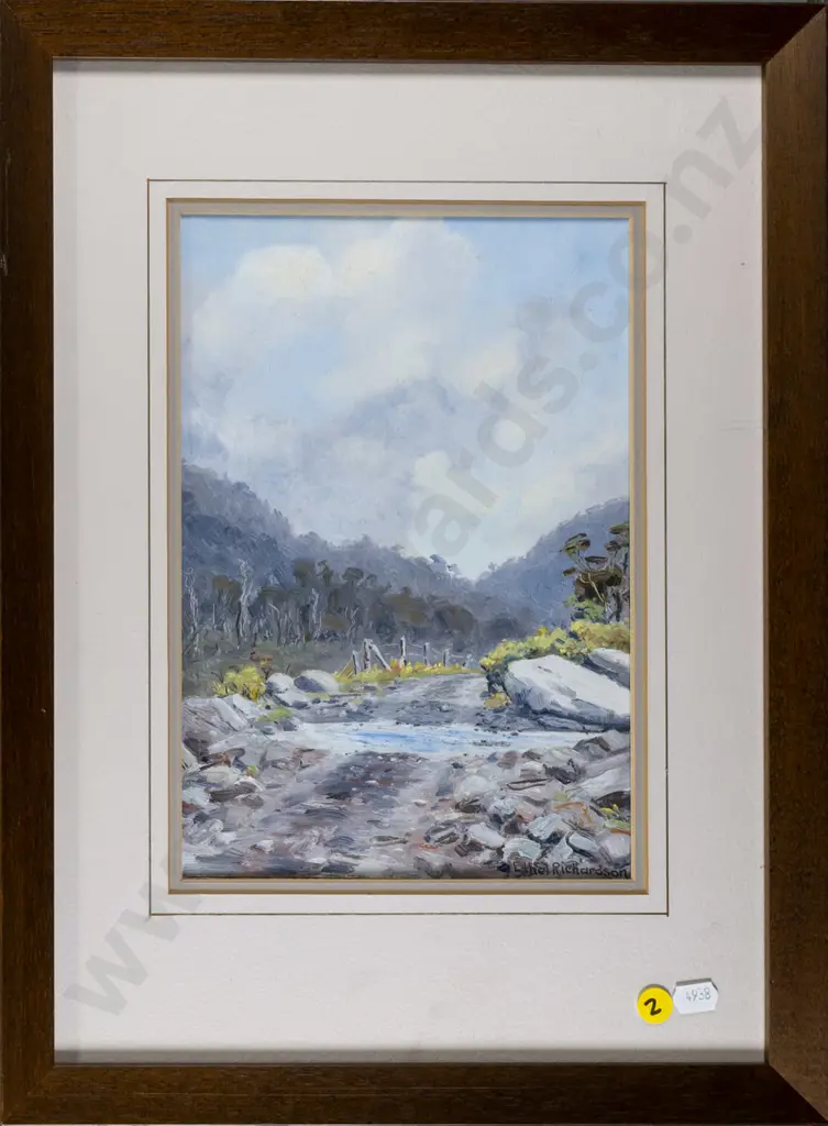 Ethel Richardson - framed oil - landscape H-260 W-180 Image 1++