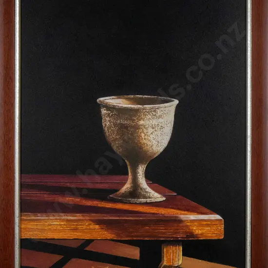Barry Thomas Weston - framed oil "Time Goblet II" H-330 W-250
