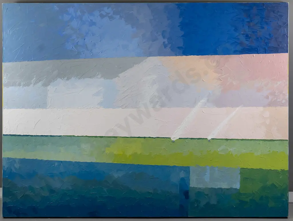 Kay Hunter 2003 - boxed oil on canvas "Sailing" H-920 W-1200 Image 1++