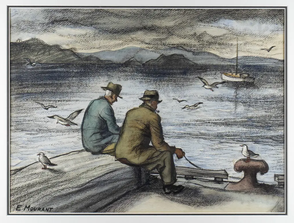 Else Mourant - framed pastel "Russell" H-330 W-440 Image 1++