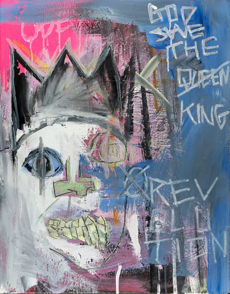 Elijah Booth  - boxed acrylic on canvas "Revolution" H-720 W-550 Image 1++
