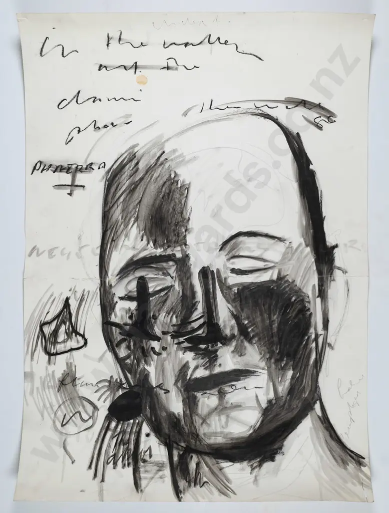 Ben Webb 1998 - mounted ink - portrait H-850 W-600 Image 1++