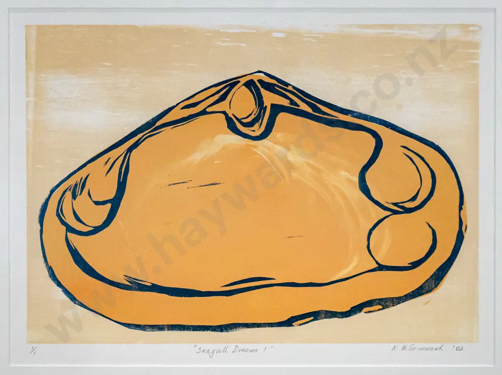 NM Grimmond - framed print 1/1 "Seagull Dreams I" H-290 W-420 Image 1++