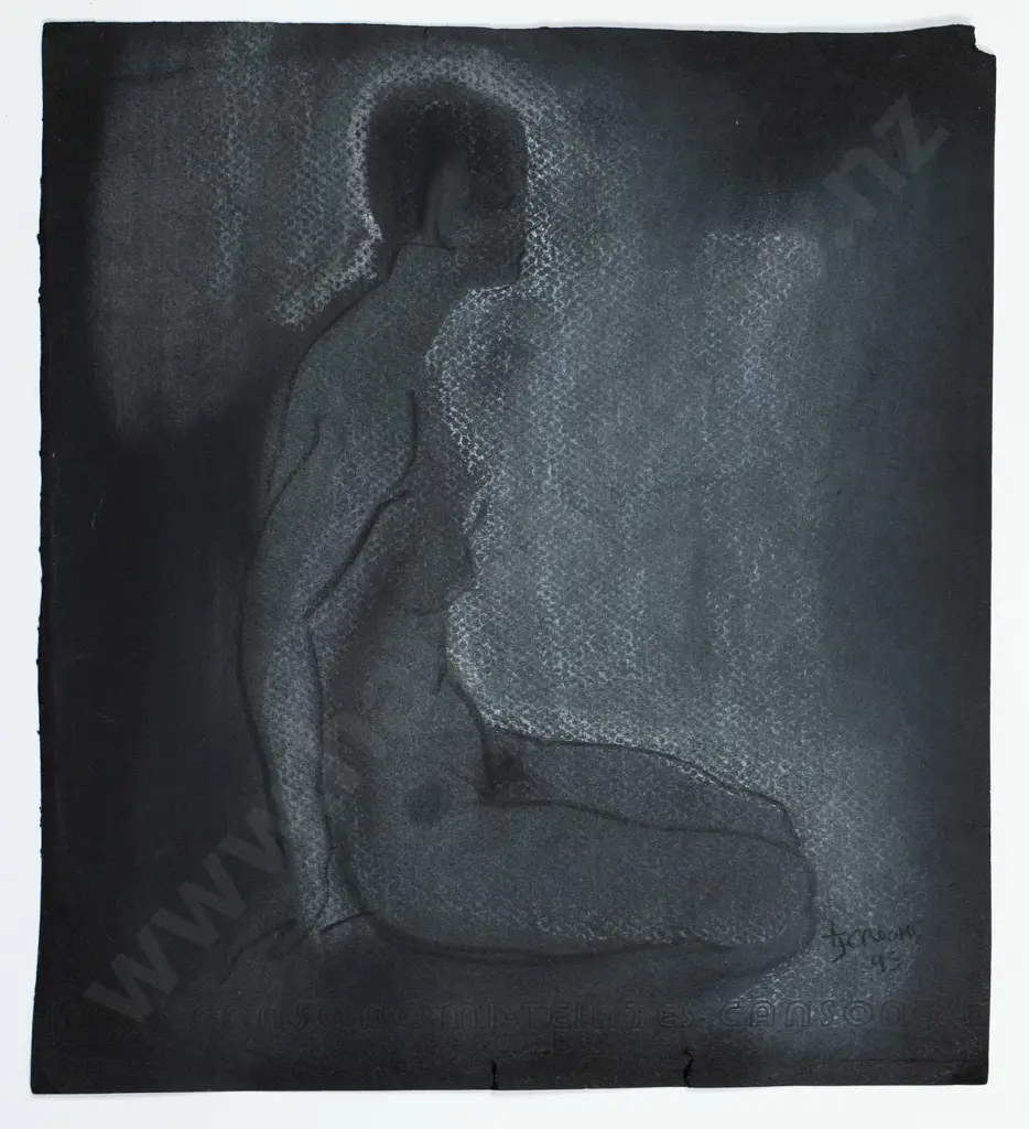 Lindsay Crooks - double sided pastel paper - nudes H-250 W-220 Image 1++