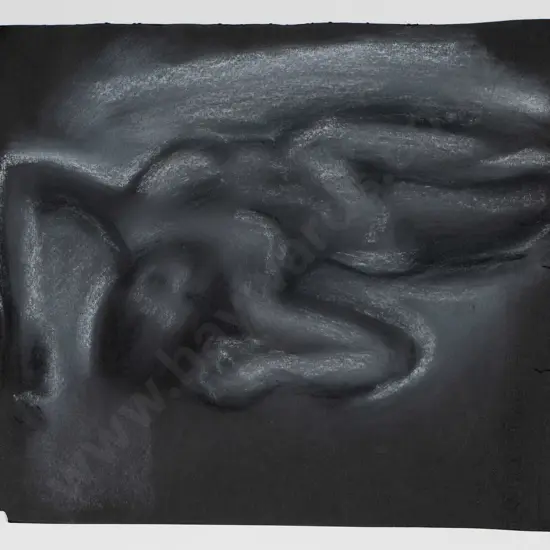 Lindsay Crooks - double sided pastel paper - nudes H-250 W-220