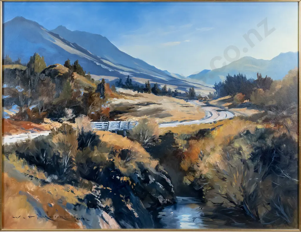 W F Moore '04 -framed oil "Autumn Morning Dansey's Pass H-490 -640 Image 1++