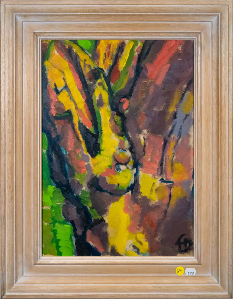 Frank Dickison, Nov 2000 - framed oil on canvas "Colinswood" H-340 W-240 Image 1++