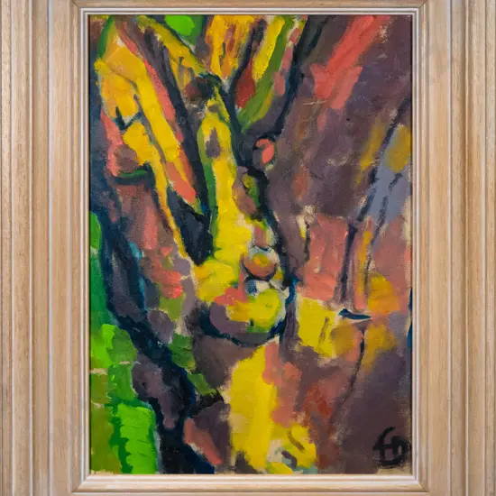 Frank Dickison, Nov 2000 - framed oil on canvas "Colinswood" H-340 W-240