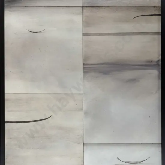 Simon Kaan 2020 - framed oil and ink wash on board - untitled H-570 W-480