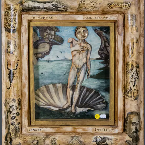 Donna Demente - shadow box H-460 W-410 (includes frame)