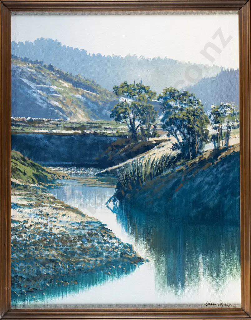 Graham Brinsley '04 - framed oil "Catlins" H-430 W-340 Image 1++