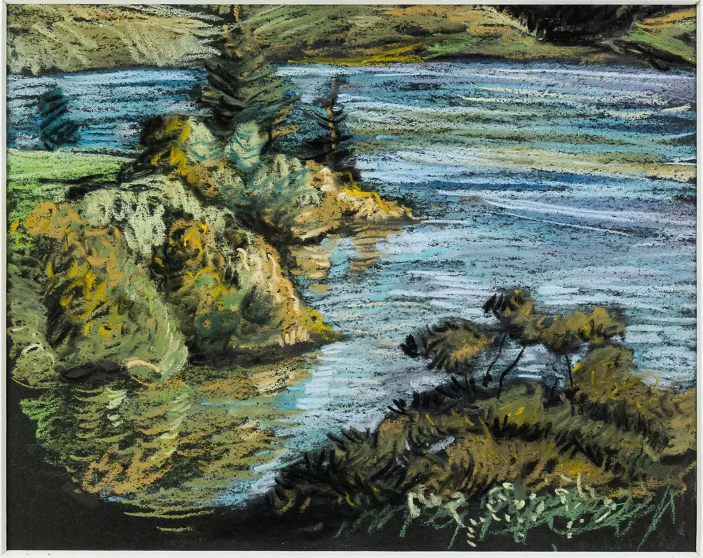 Liz Abbott 2017 - framed pastel "Morning Light" H-170 W-230 Image 1++