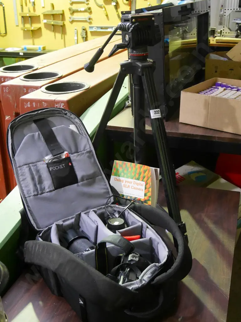 Solidex tripod, Nikon D50 digital camera with bags, accessories, 2 additional lenses Image 1++