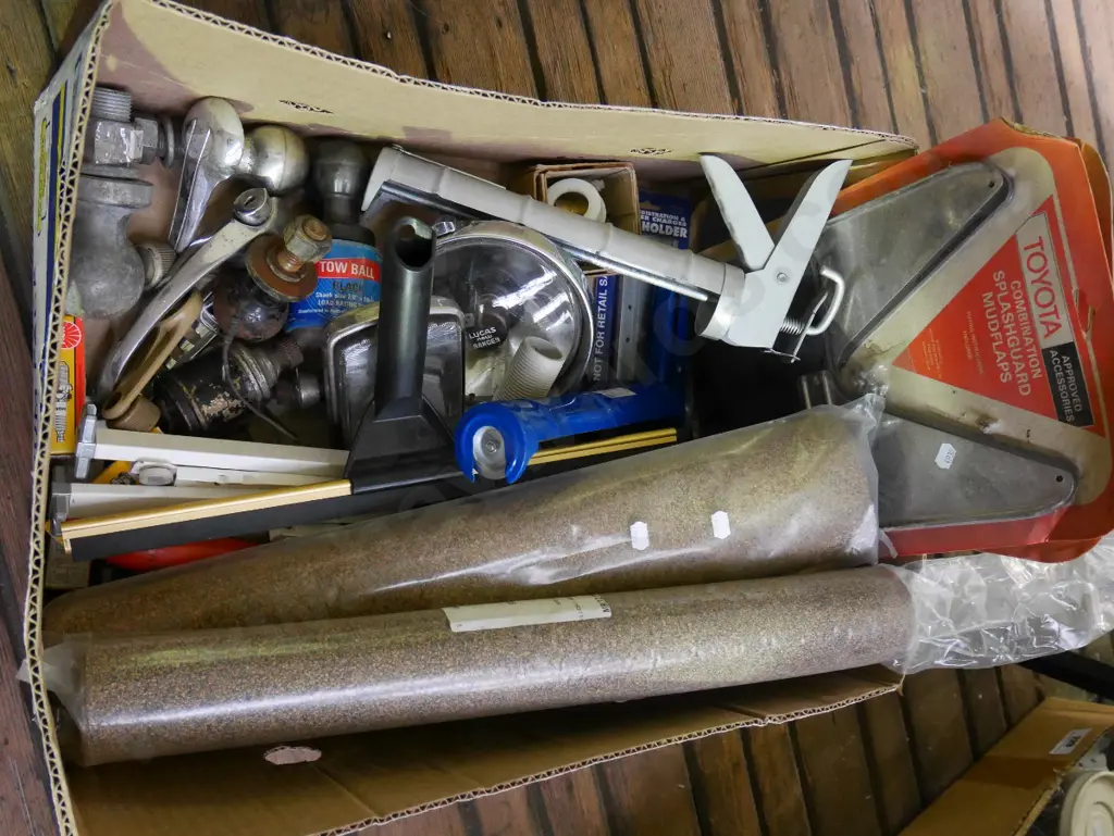 box; rolls of cork rubber adhesive, mug guards etc Image 1++