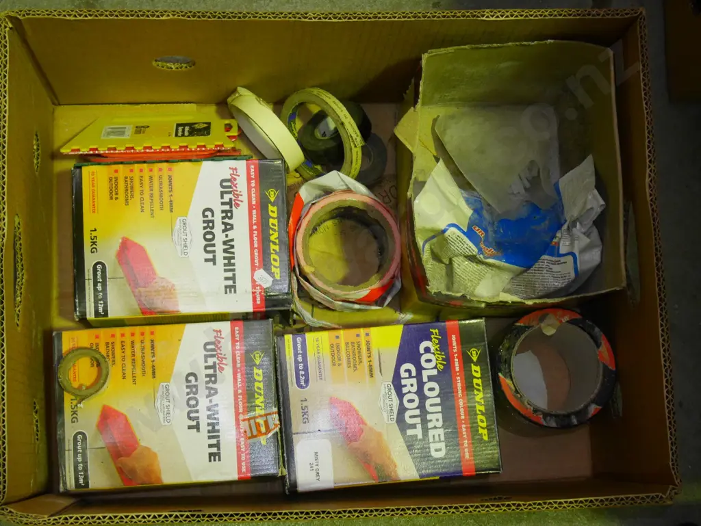 box; grout, tape etc Image 1++