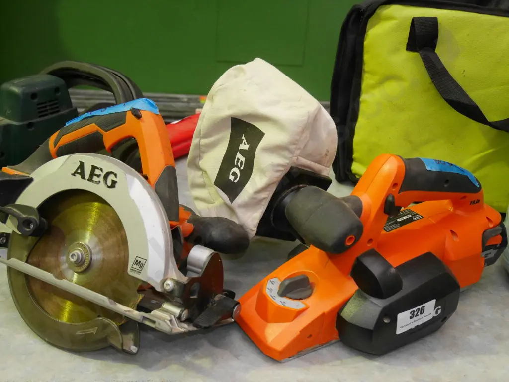 AEG 18V electric planer, circular saw, 1 battery, no charger Image 1++