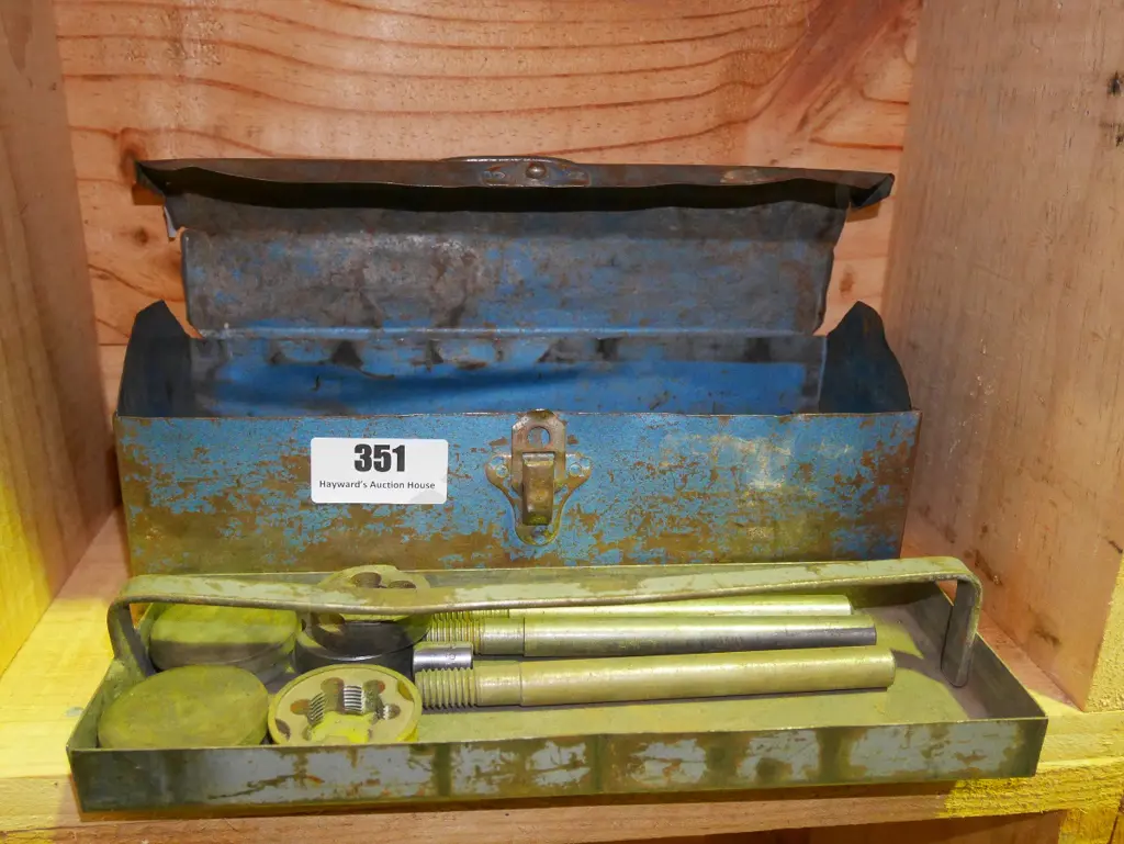 tool box and contents; tap and die set Image 1++