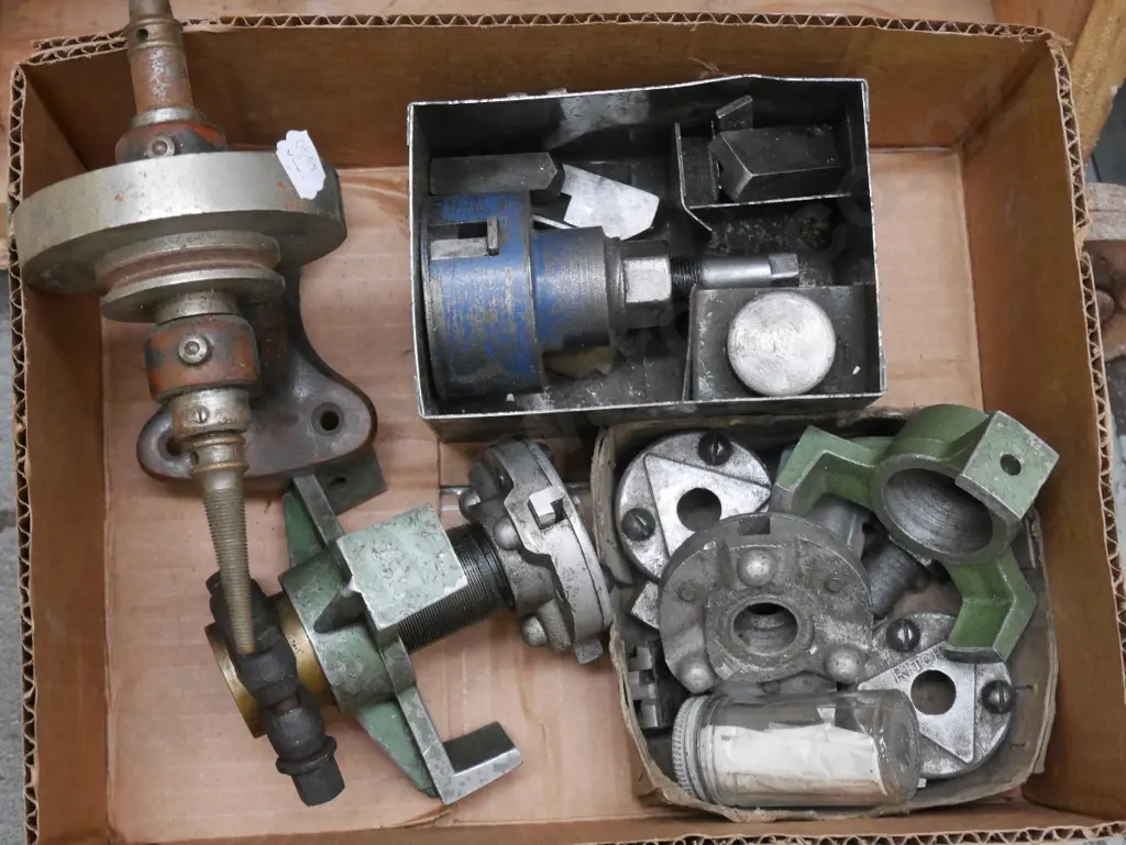 box of lathe parts Image 1++
