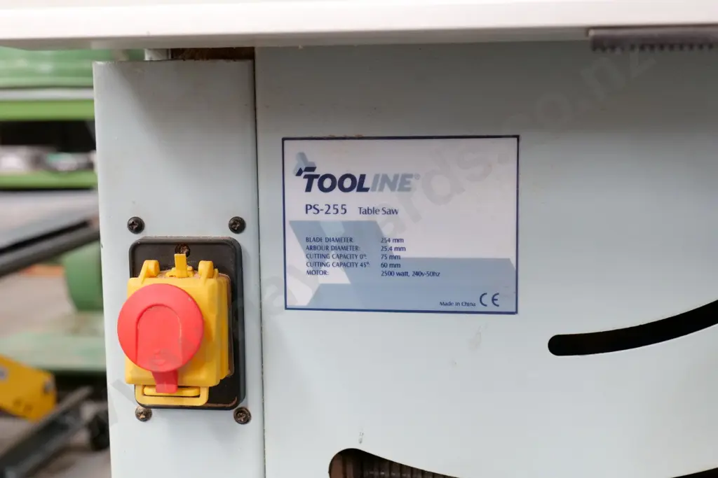 Tooline PS-255 single phase table saw with accessories Image 1++