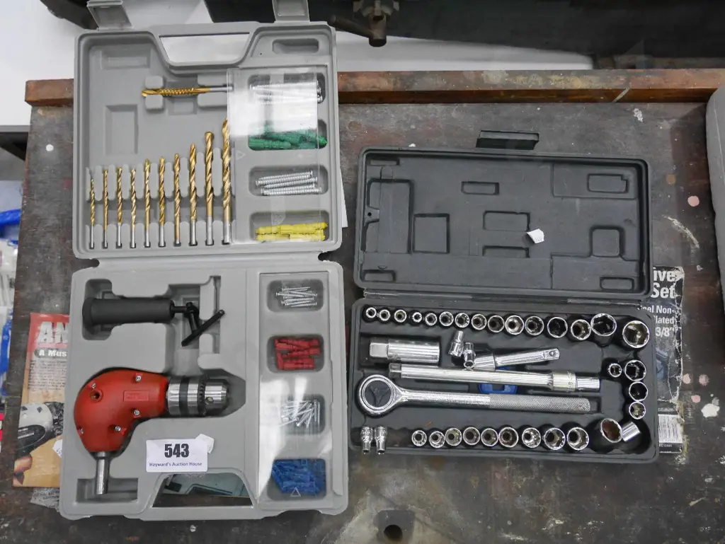 cased angle bit set, small socket set Image 1++