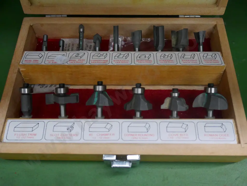 wood cased router bits Image 1++