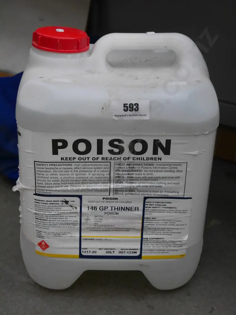 20L container of 146 GP thinner Image 1++