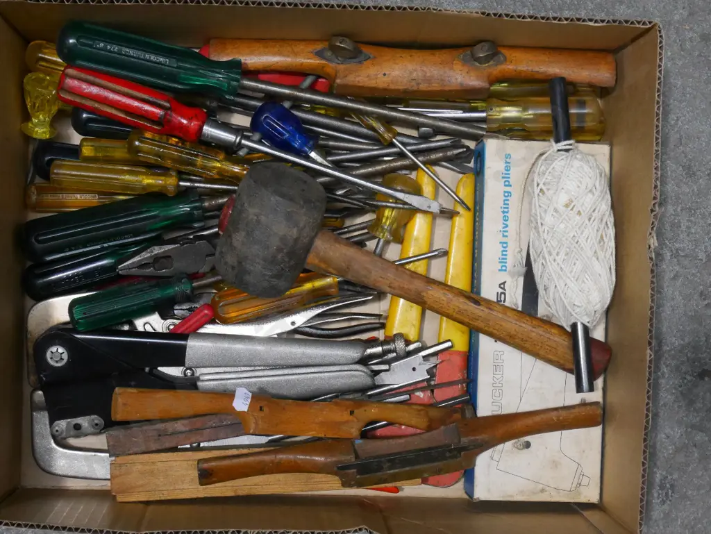 box; spoke shaves, riveters etc Image 1++