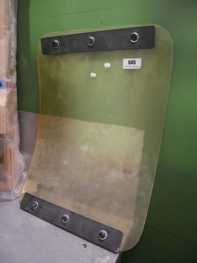 heavy rubber rectangle - possibly used for plate compacting cobblestones Image 1++