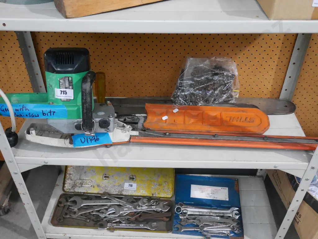 electric chainsaw with hedge cutting adapter Image 1++