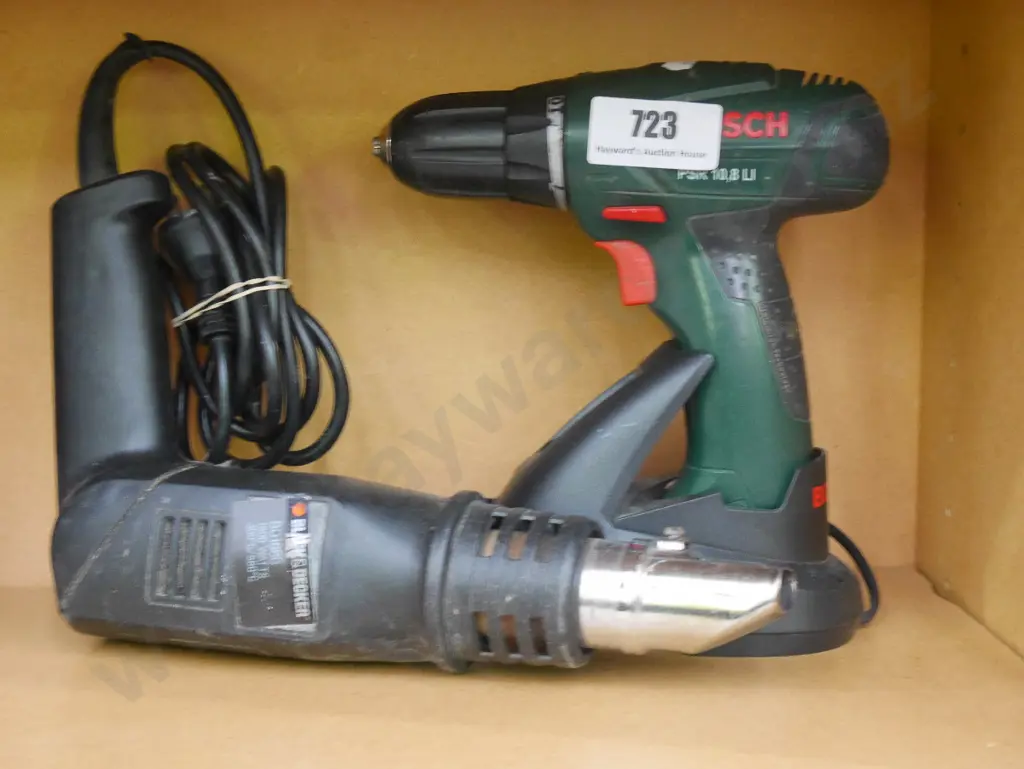 Bosch electric drill, Black & Decker heat gun Image 1++
