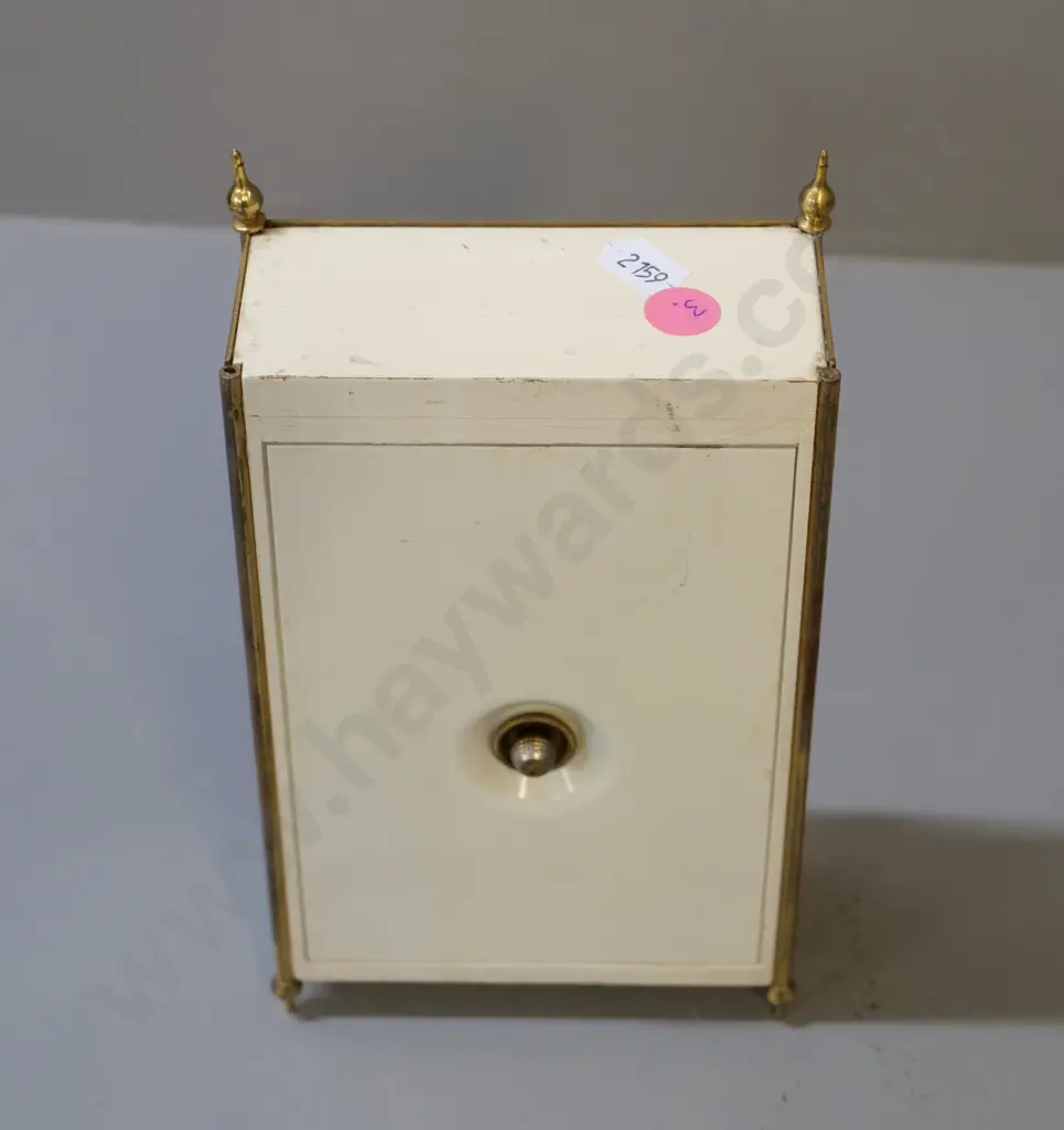 Kienzle plastic and metal cased battery powered mantel clock - missing two finials H-190 Image 1++