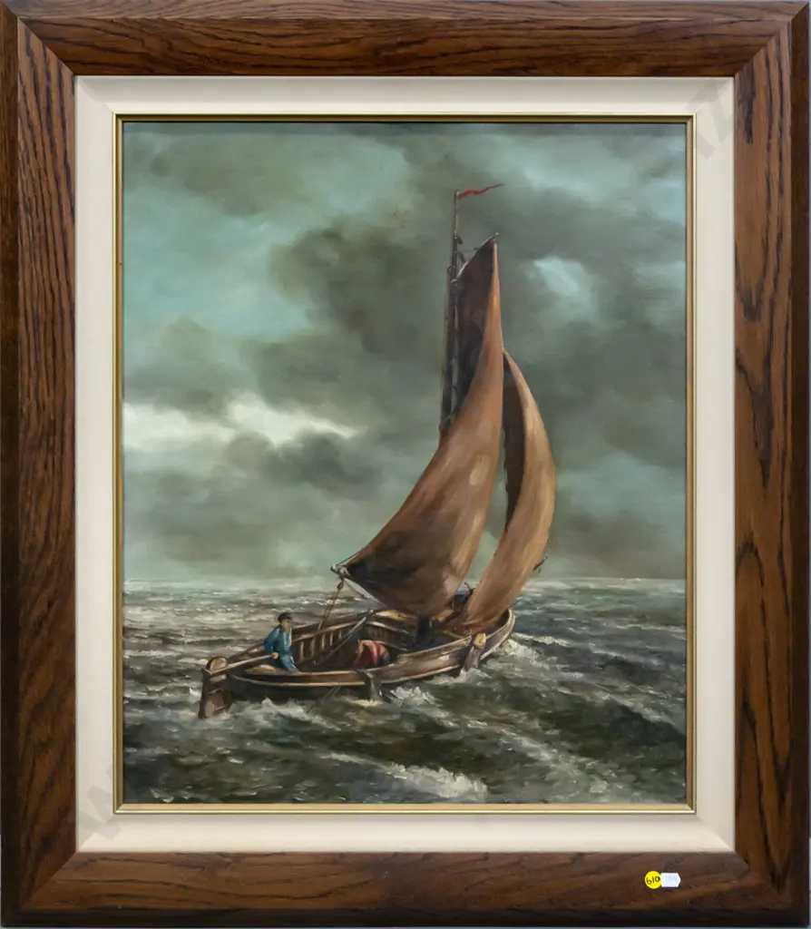 C Reg Neras 1979 - framed oil - sailing boat H-580 W-480 Image 1++