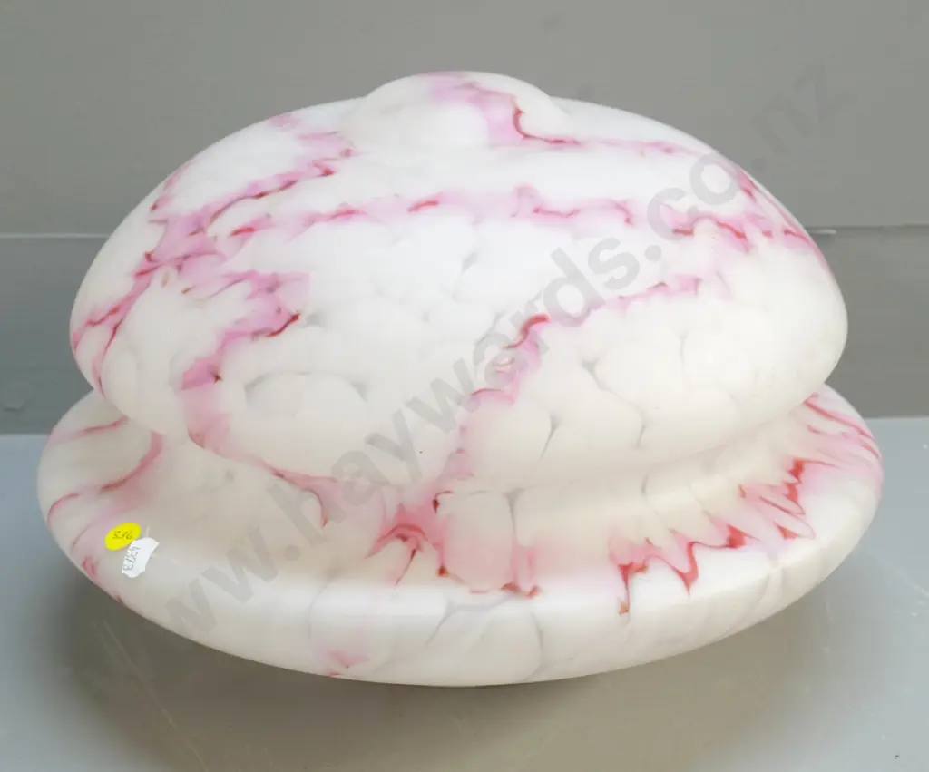deco milk glass large ceiling light shade with mottled pattern, no journal, H-230 Diameter 360 Image 1++