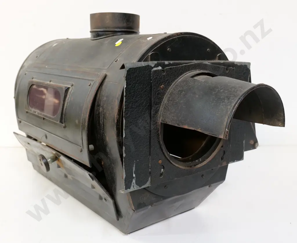 vintage Zeiss Ikon carbon arc movie projector light housing - wear and corrosion H-440 L-920 Image 1++