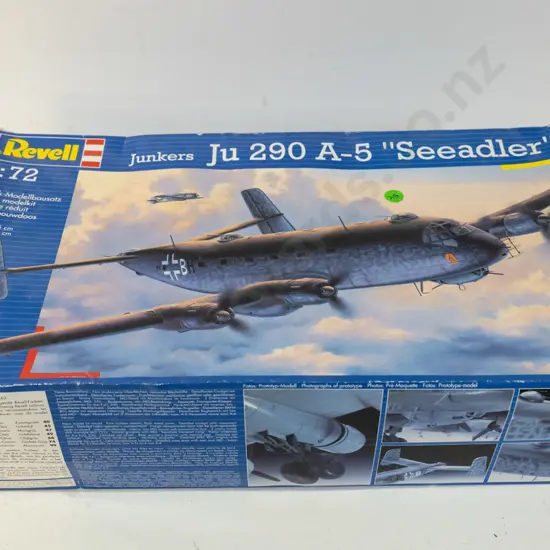 Unassembled boxed plastic model kit - Revell 1:72 Junker JU 290 A-5 "Seeadler"