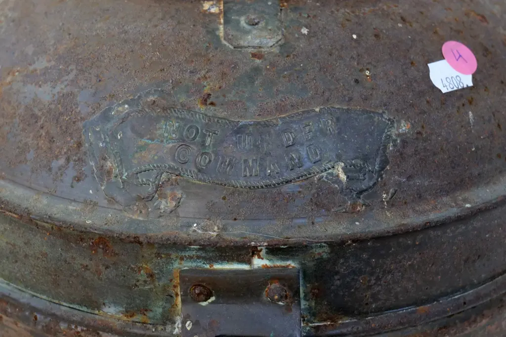 large maritime signal lantern with handles on top and bottom - marked The Maritime H-520 D-290 not including handles Image 1++
