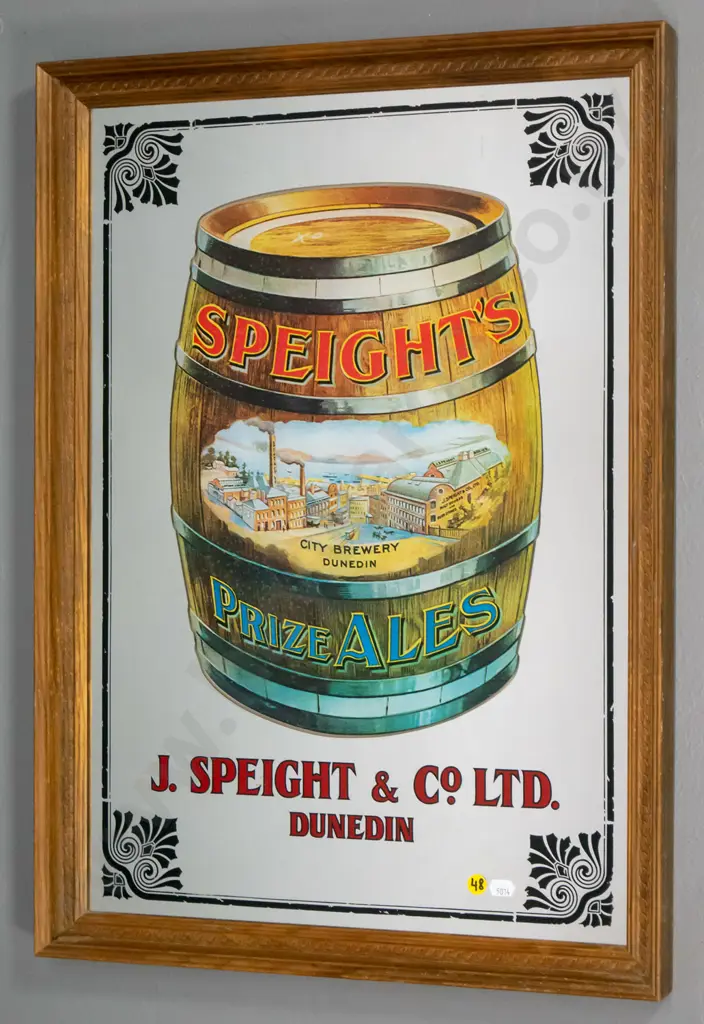 framed Speights & Co mirror H-580 W-410 Image 1++