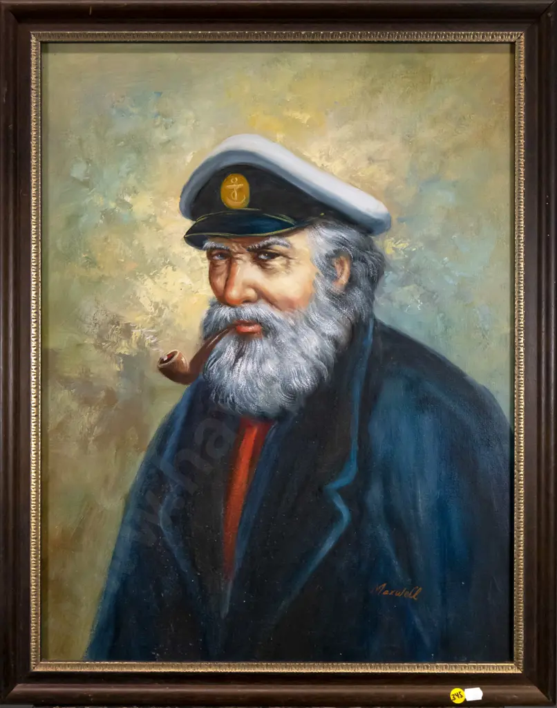 Maxwell - framed oil - male portrait H-600 W-450 Image 1++