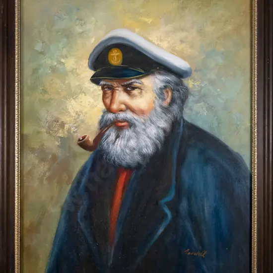 Maxwell - framed oil - male portrait H-600 W-450