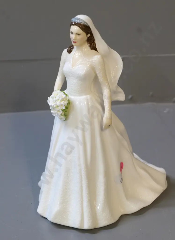 Royal Doulton Catherine Princess of Wales wedding figure marked 1022 on base H-240 Image 1++