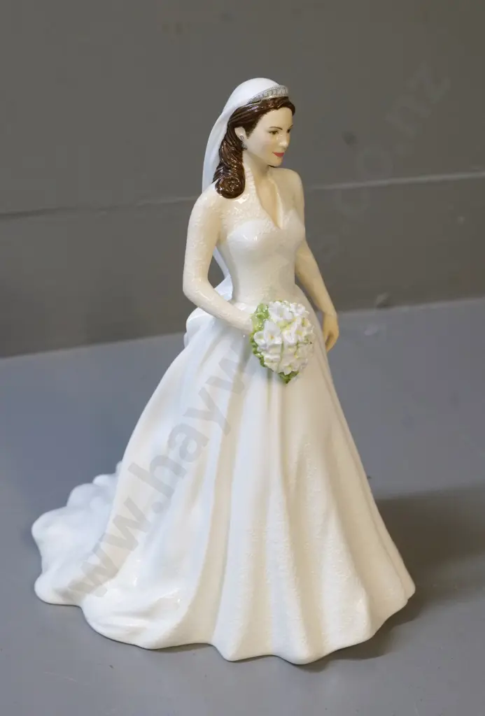 Royal Doulton Catherine Princess of Wales wedding figure - marked 0962 on base H-240 Image 1++