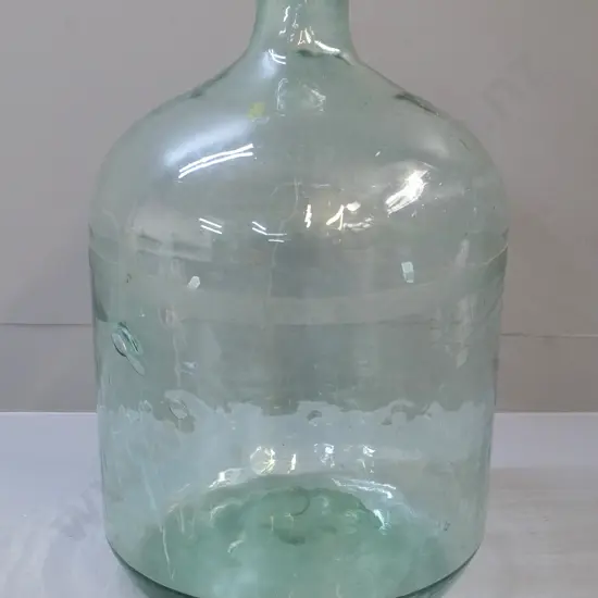 large light green glass carboy H500 D330