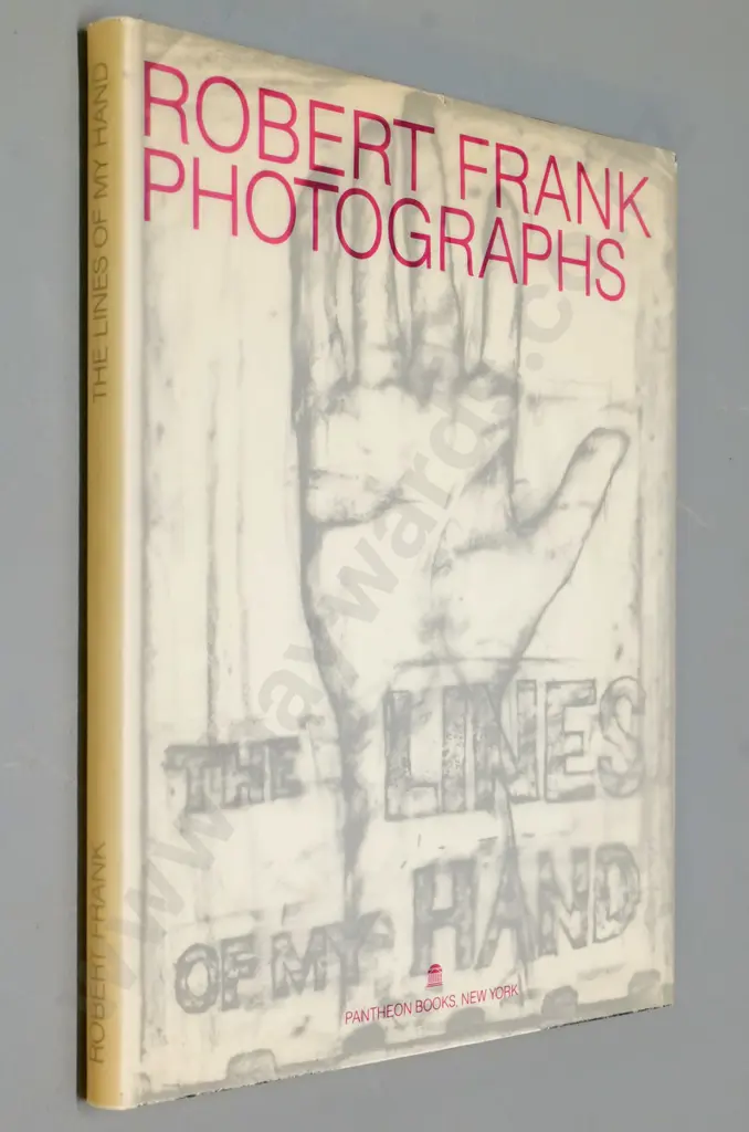 hard cover photography book - Robert Frank - Lines of My Hand, first American edition 1989, wear and some wrinkling Image 1++