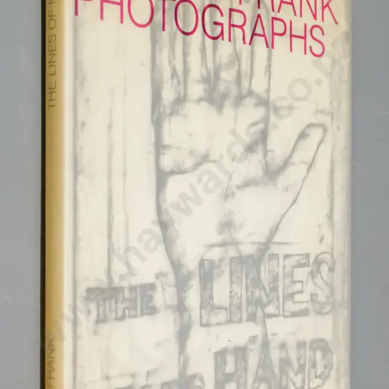 hard cover photography book - Robert Frank - Lines of My Hand, first American edition 1989, wear and some wrinkling
