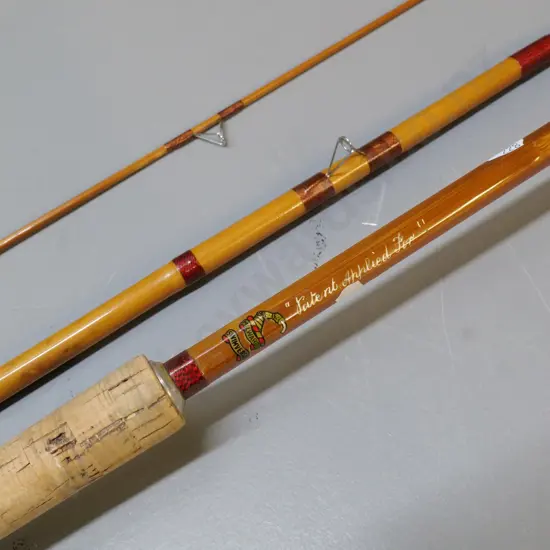 3-piece split cane Milwards Swimversa 12' fishing rod