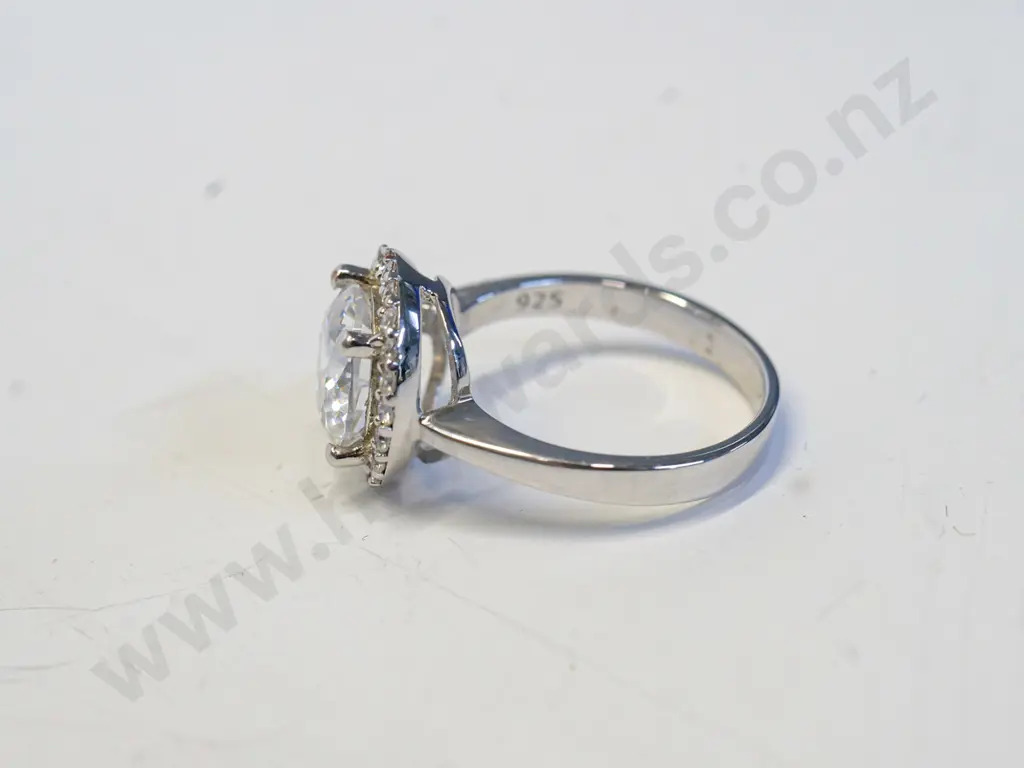 cz dress ring stamped 925 Image 1++