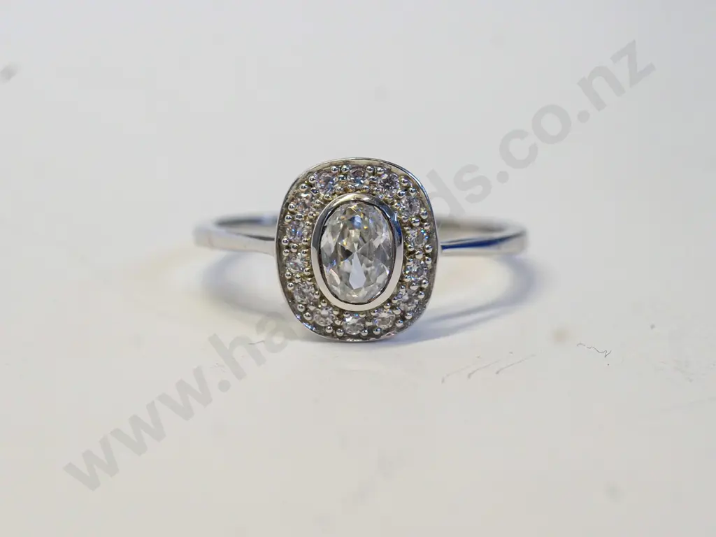 cz dress ring stamped 925 Image 1++