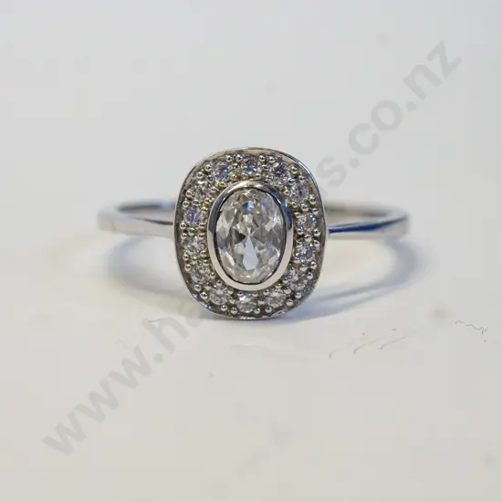cz dress ring stamped 925